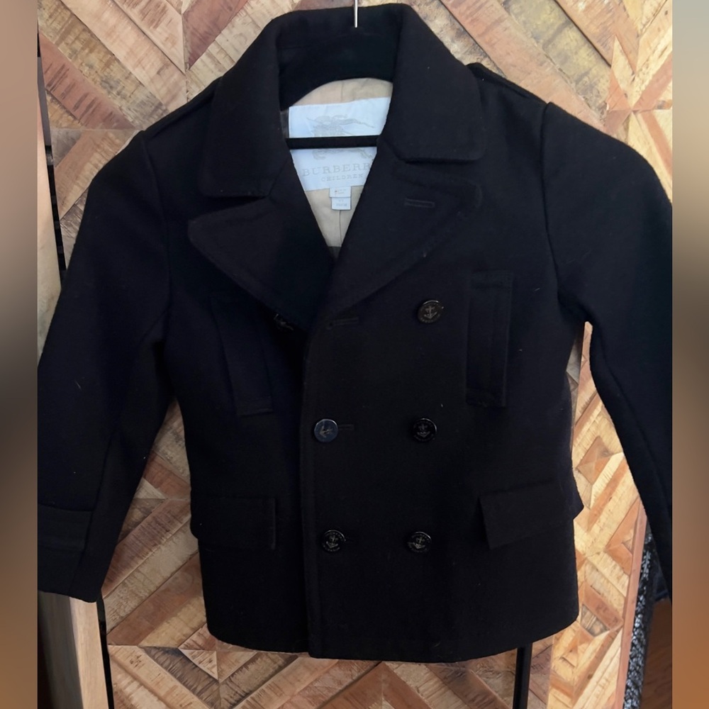 Boys Burberry Peacoat